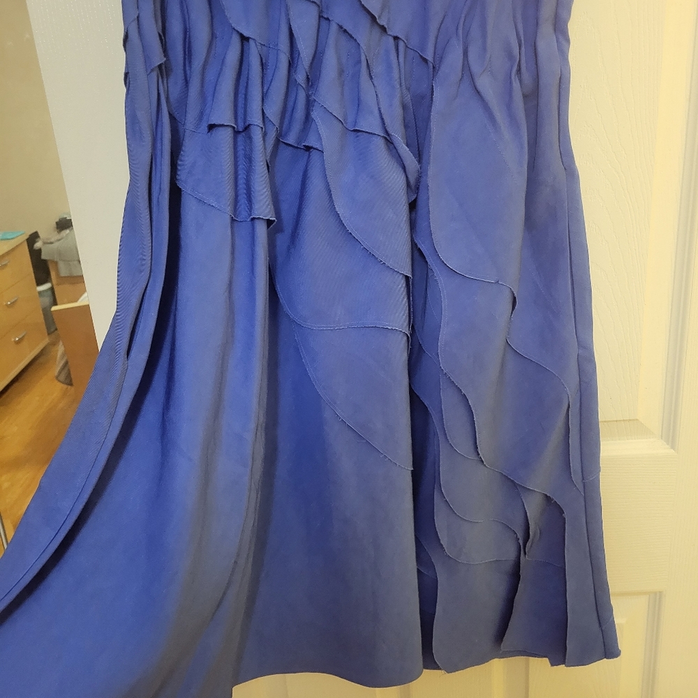 NWT COS LINEN RUFFLE DRESS - Picture 3 of 11